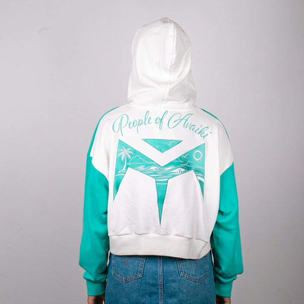 Manu Crop Zip Hood